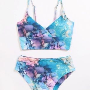 SHEIN printed bikini size large